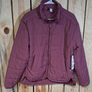 Marika Womens Light Weight Puffer Jacket Size L NWT Spring Outdoors Casual